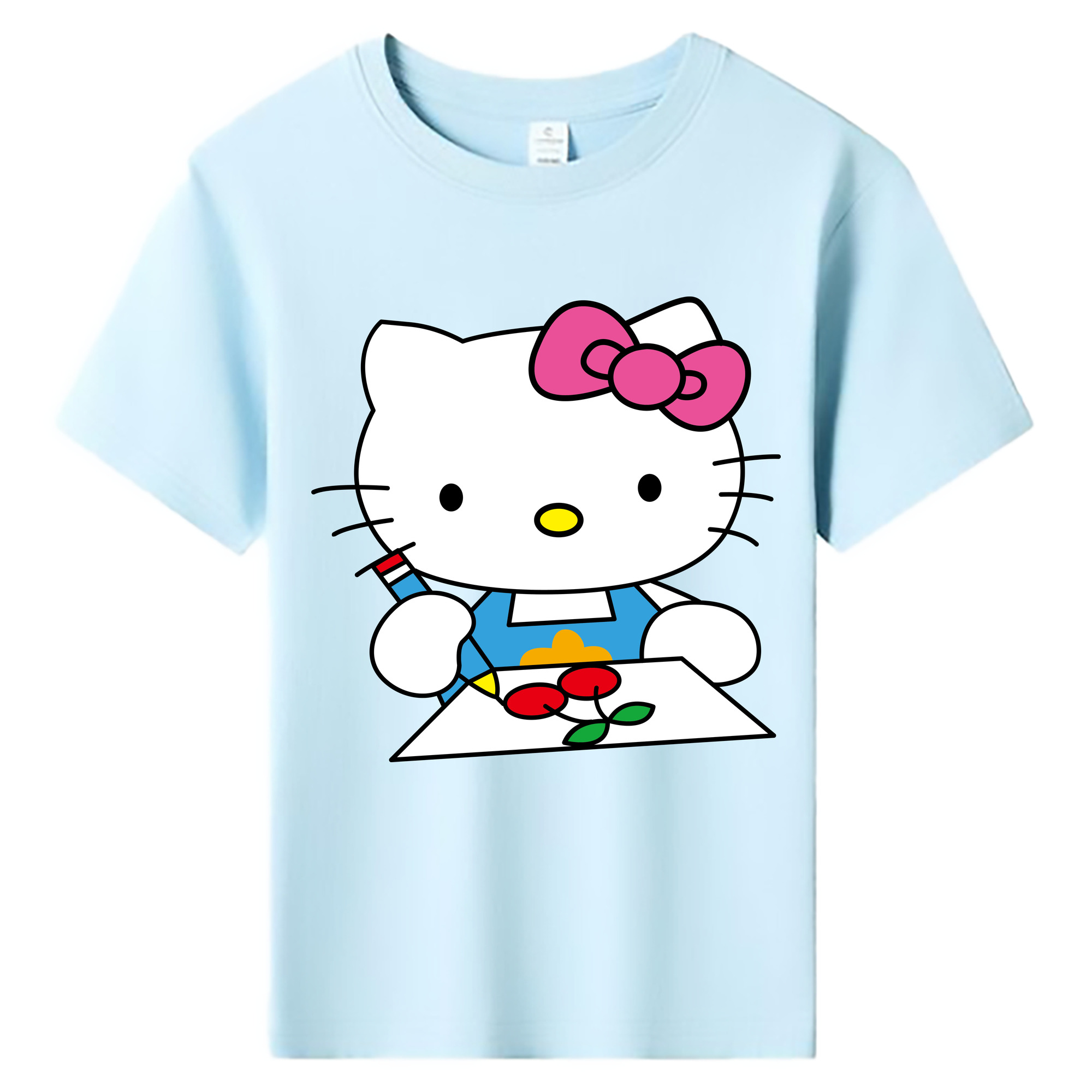 （画像用） Hello Kitty ハローキティ 綿100％キッズTシャツ（フロントプリント）